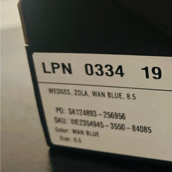 Pastel blue wedge sandals by shoedazzke nib - Picture 8 of 8